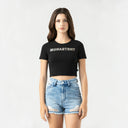 KAIA CROP TOP WOMEN BLACK