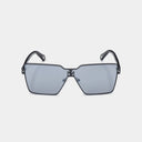 MSS2406-C1-134 ALDA SUNGLASSES  SATIN BLACK MATTE BLACK GREY WITH GOLD MIRROW