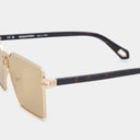 MSS2406-C11-134 ALDA SUNGLASSES WOMEN SHINY GOLD DEMI BROWN WITH GOLD MIRROW