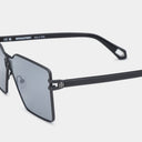 MSS2406-C1-134 ALDA SUNGLASSES  SATIN BLACK MATTE BLACK GREY WITH GOLD MIRROW