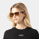 MSS2406-C11-134 ALDA SUNGLASSES WOMEN SHINY GOLD DEMI BROWN WITH GOLD MIRROW