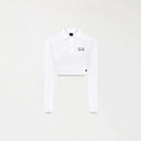 APRILE CROP TOP POLO WOMEN WHITE
