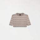 ASH CROP TOP WOMEN TAUPE GRAY