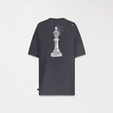 CARLIER T-SHIRT OVERSIZED MEN BLACK OYSTER