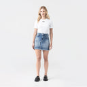 FLORA SKIRT WOMEN BLUE DENIM