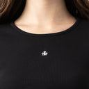 GODIVA CROP TOP WOMEN BLACK