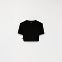 GODIVA CROP TOP WOMEN BLACK