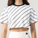 BRITANIA CROP TOP WOMEN WHITE