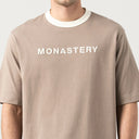WARMBLOOD T-SHIRT OVERSIZED MEN TAUPE GRAY