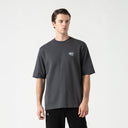 CARLIER T-SHIRT OVERSIZED MEN BLACK OYSTER