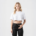 ISOLDEN CROP TOP WOMEN LUCENT WHITE L/G