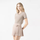 MELINA T-SHIRT WOMEN TAUPE GRAY