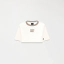 NOORA CROP TOP WOMEN WHITE ASPARAGUS