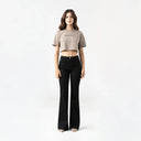 ROISIN CROP TOP WOMEN TAUPE GRAY