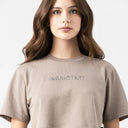 ROISIN CROP TOP WOMEN TAUPE GRAY