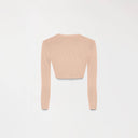 SOSIE KNITTED CROP TOP WOMEN WARM TAUPE