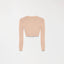 SOSIE KNITTED CROP TOP WOMEN WARM TAUPE