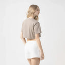 AMAL CROP TOP WOMEN TAUPE GRAY