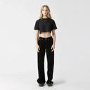 AMAL CROP TOP WOMEN BLACK - Monastery | Tienda Oficial Colombia