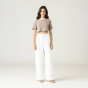 BRITANIA CROP TOP WOMEN TAUPE GRAY - Monastery | Tienda Oficial Colombia