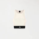GISELE KNITTED TOP WOMEN WHITECAP GRAY - Monastery | Tienda Oficial Colombia