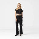 HAZEL CROP TOP WOMEN BLACK - Monastery | Tienda Oficial Colombia