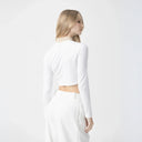 NEWBURY CROP TOP WOMEN WHITE - Monastery | Tienda Oficial Colombia