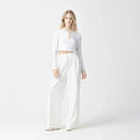 NEWBURY CROP TOP WOMEN WHITE - Monastery | Tienda Oficial Colombia