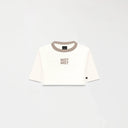 NOORA CROP TOP WOMEN WHITE ASPARAGUS - Monastery | Tienda Oficial Colombia