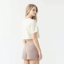 NOORA CROP TOP WOMEN WHITE ASPARAGUS - Monastery | Tienda Oficial Colombia