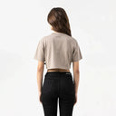 ROISIN CROP TOP WOMEN TAUPE GRAY - Monastery | Tienda Oficial Colombia